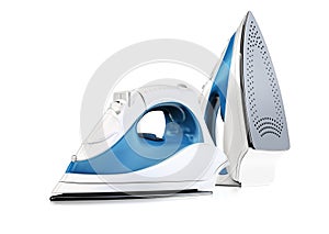 Electric steam iron, 3D rendering isolated on white background