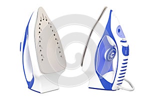 Electric steam irons, 3D rendering