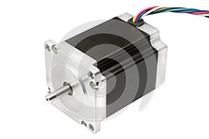 Electric stepper motor of CNC linear axis drive of 3D machine