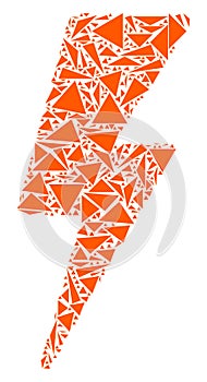 Electric Strike Collage of Triangles