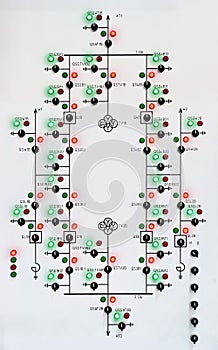 Electric substation abstract control panel