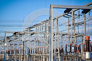 Electric substation and distribution power photo