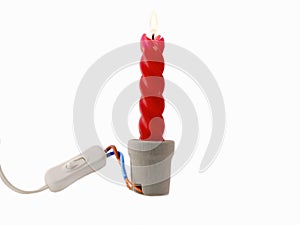 Electric switch and candle