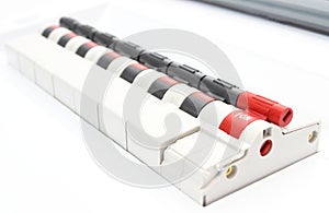 Electric switch on the control panel