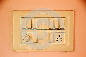 Electric Switch Panel on Wall