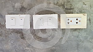 Electric switch and voltage plug