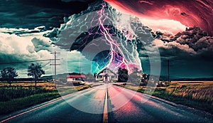 Electric Thunder Collage