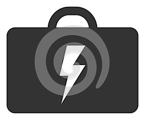 Electric Toolbox Vector Icon Flat Illustration