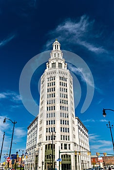 Electric Tower, a historic office building in Buffalo, NY, USA. Built in 1912