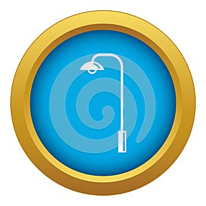 Electric tower icon blue vector isolated