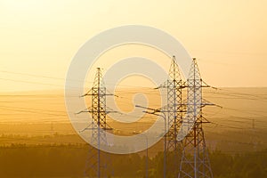 Electric towers and cabels