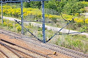 Electric traction over modern railway line
