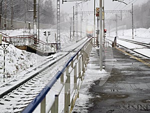 Electric Train Arriving