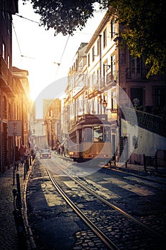 Electric Tram in Lisbon