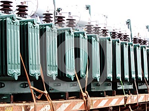 Electric transformers photo