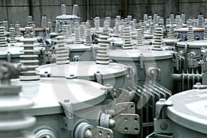 Electric transformers photo