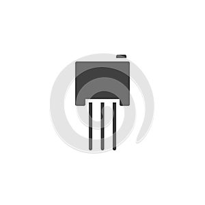 Electric transistor chip vector icon