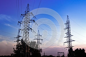 Electric transmission towers