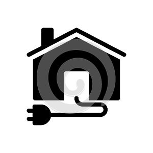 Electric vector glyph flat  icon