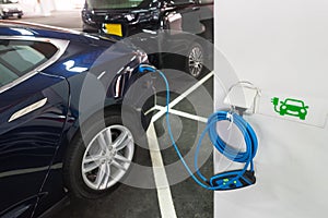 Electric vehicle on charging