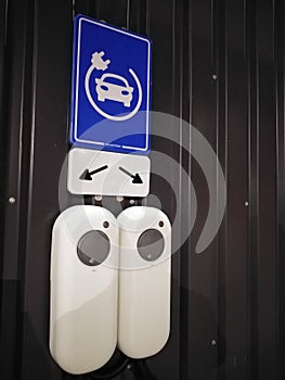 Electric vehicle charging sign