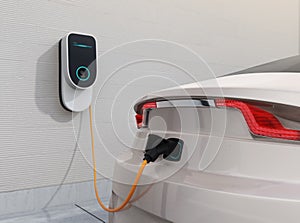 Electric vehicle charging station for home