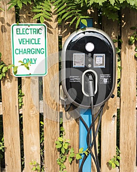 Electric Vehicle Charging Station at a hotel