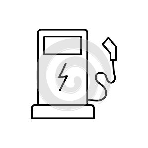 Electric vehicle charging station icon. eps 10