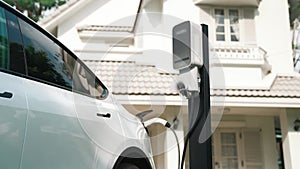 Electric vehicle technology utilized to home charging station. Fastidious