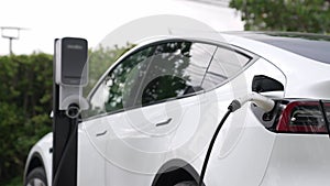 Electric vehicle technology utilized to home charging station. Fastidious