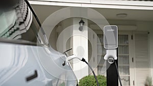 Electric vehicle technology utilized to home charging station. Fastidious