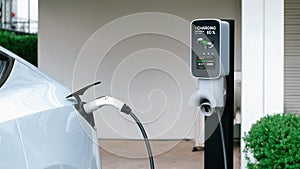 Electric vehicle technology utilized to home charging station. Synchronos