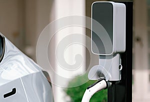 Electric vehicle technology utilized to home charging station. Synchronos