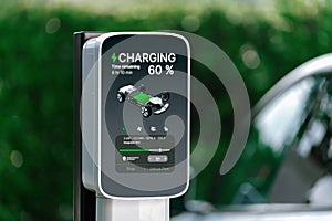 Electric vehicle technology utilized to home charging station. Synchronos