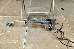 Electric violin on stage