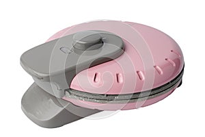 Electric waffle maker machine isolated on white