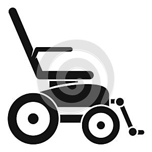 Electric wheelchair icon, simple style