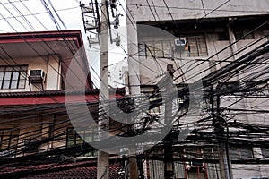 Electric wires Manila, Phillipines