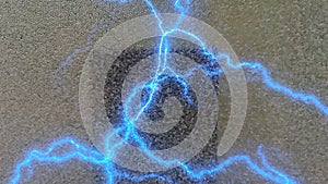 Electrical Blue Electromagnetic Watt Flash