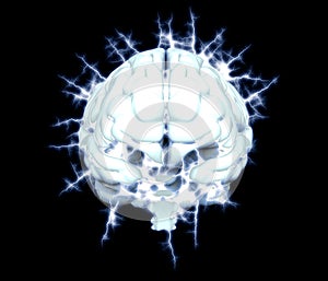 Electrical brain Concept