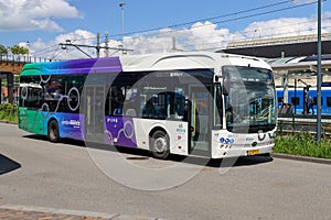 Electrical BYD buses for public transportation by EBS RRReis in Zwolle