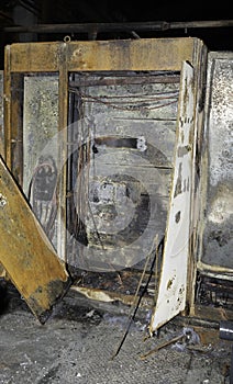 Electrical cabinet destroyed