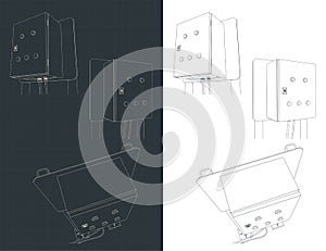 Electrical cabinet illustration