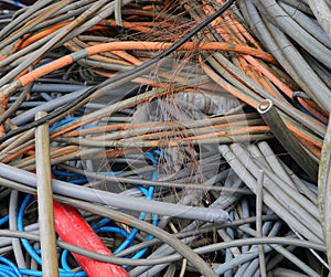 electrical cables used in the recyclable material landfill to avoid polluting the environment