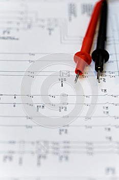 Electrical chart, troubleshoot. photo