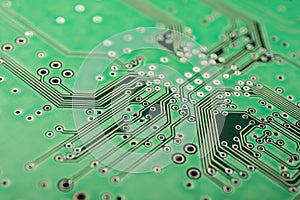 Electrical circuit board green, background