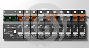 Electrical Circuit Breaker Panel