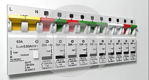 Electrical Circuit Breaker Panel