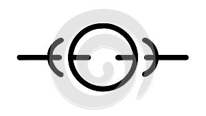 Electrical Circuit Component Icon, vector design Generative AI