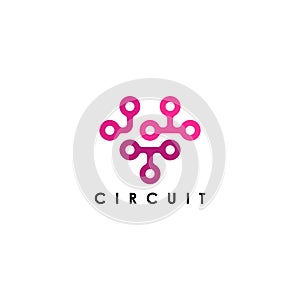 Electrical circuit logo logo template. Logo template for your business